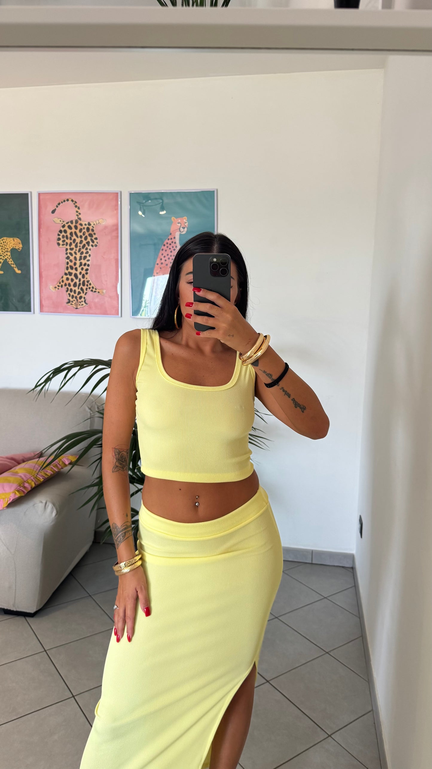 Co ord set RUBY giallo