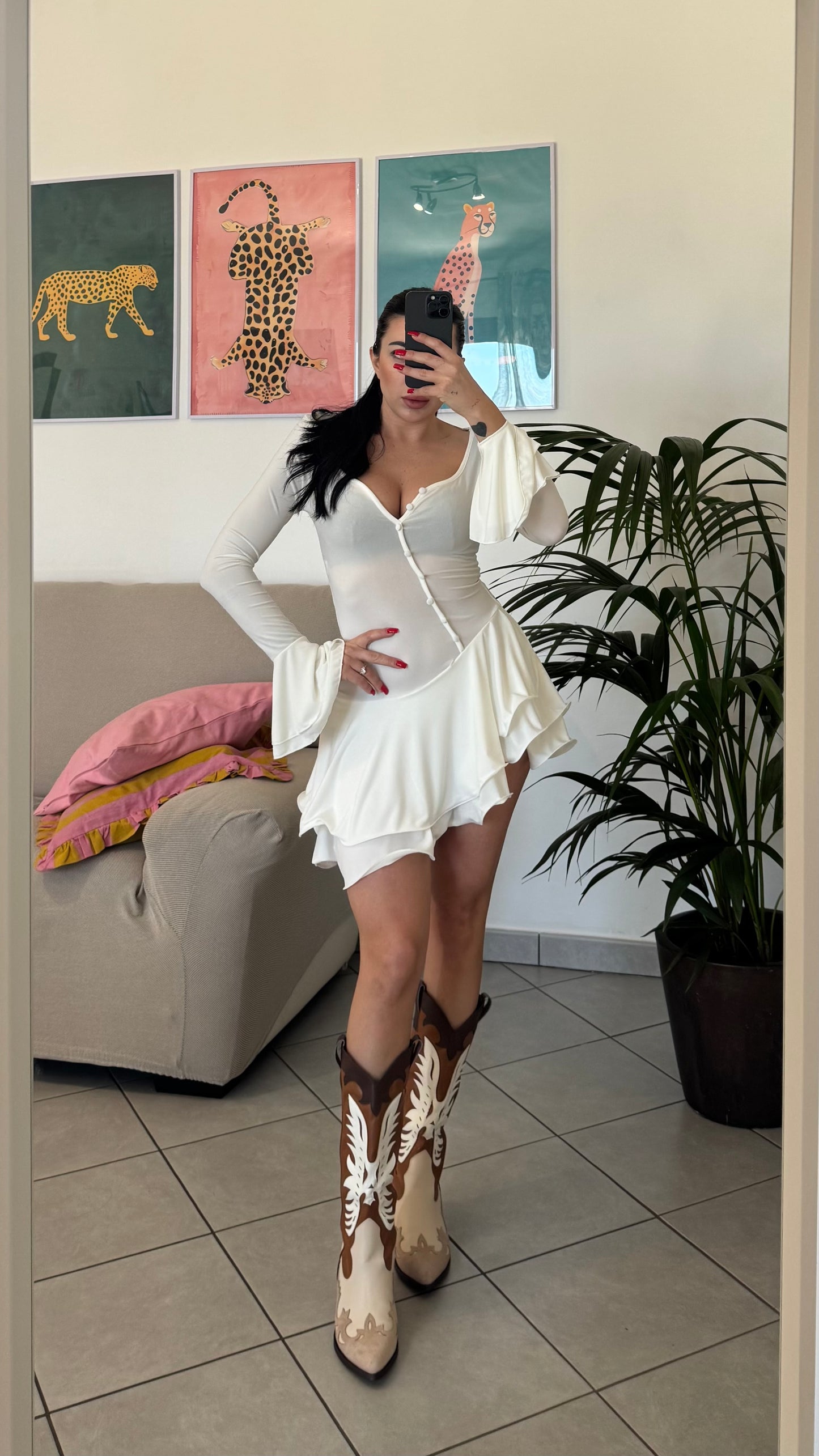 Dress FLAMENGO bianco