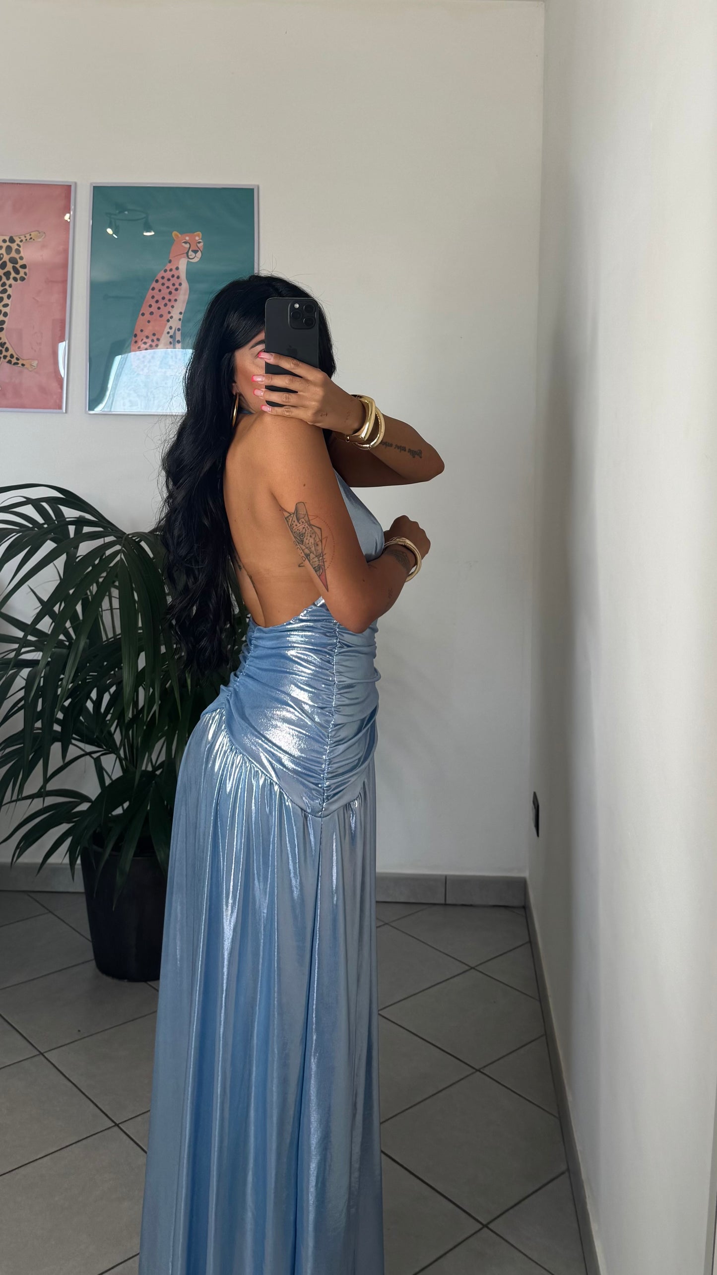 Dress SOLEDAD azzurro