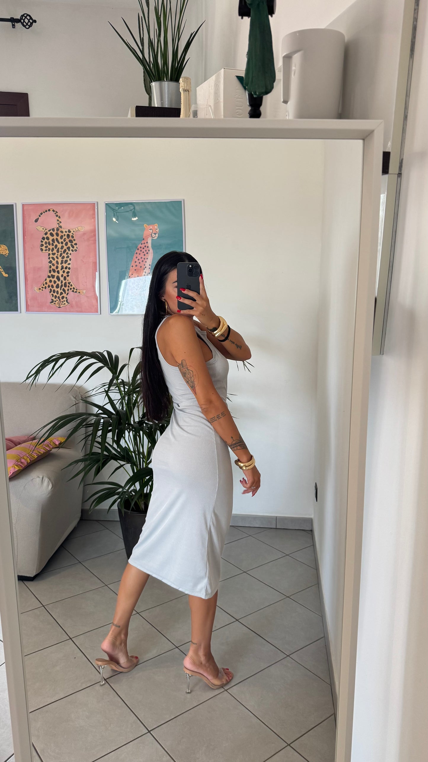 Dress midi NOA grigio