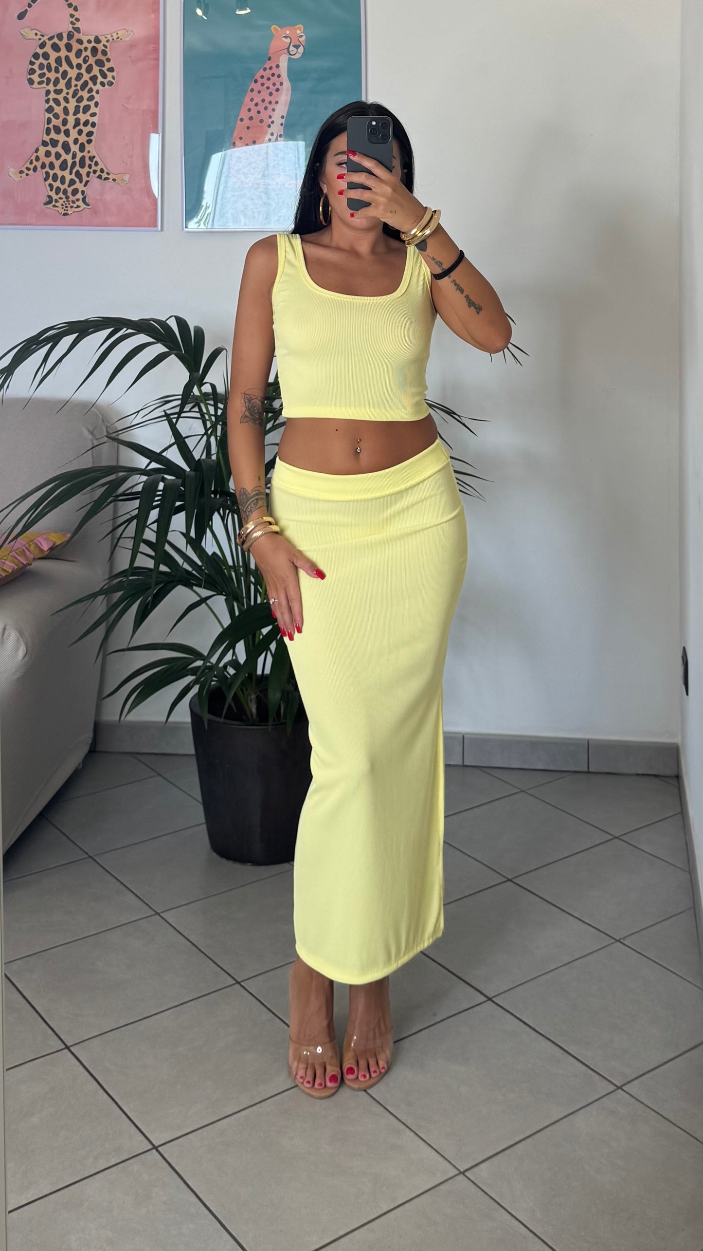 Co ord set RUBY giallo