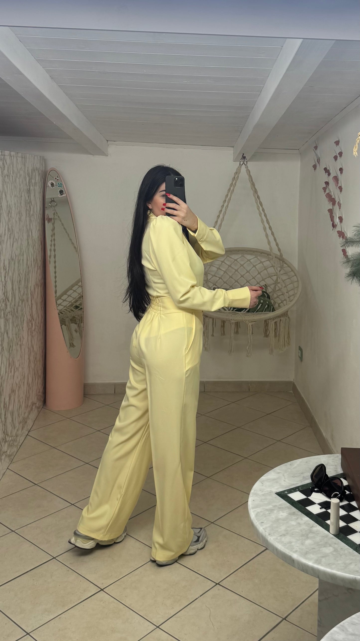 Completo SPRING giallo burro