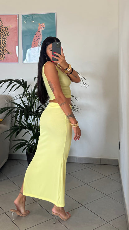 Co ord set RUBY giallo