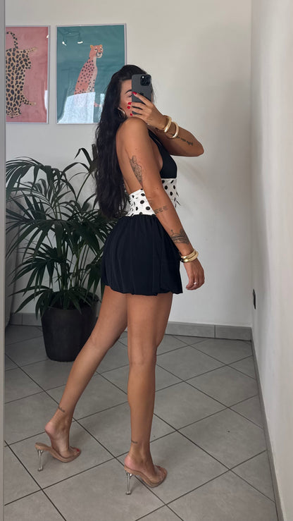 Dress POIS fondo nero