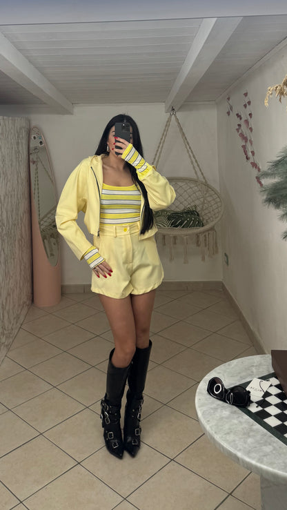 Co ord set ELIDE giallo burro
