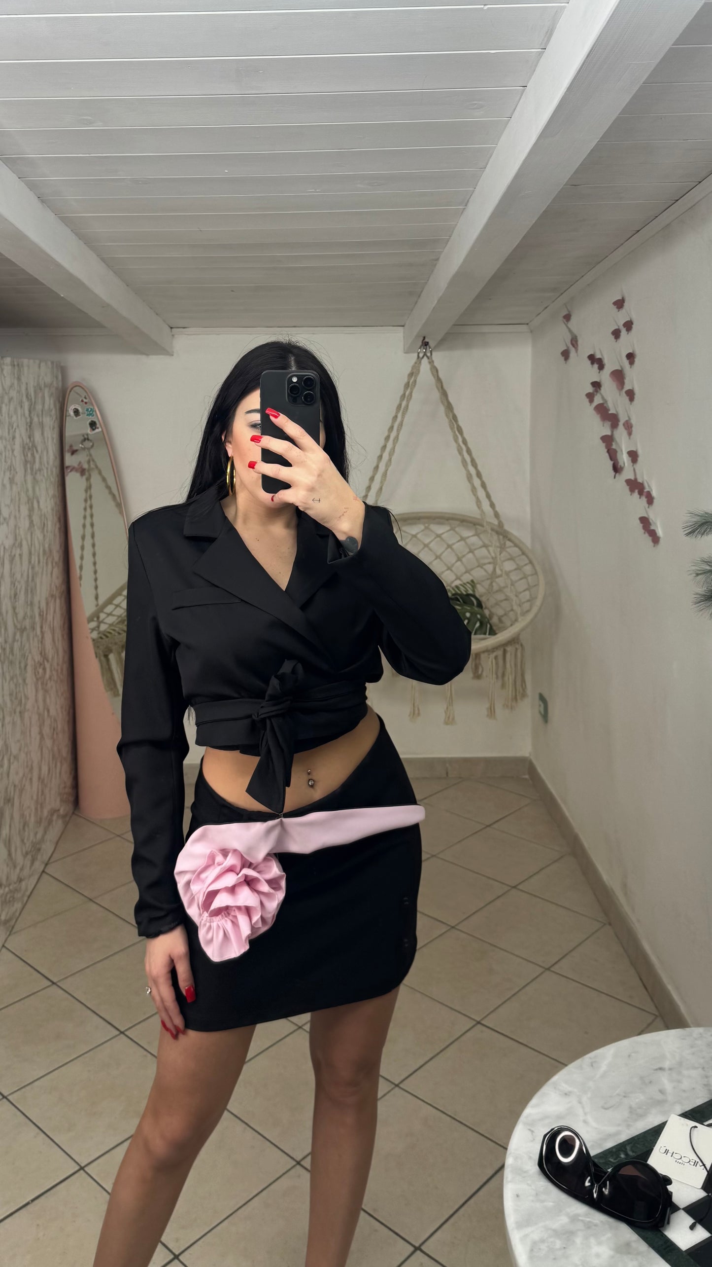 Completo ROSES nero
