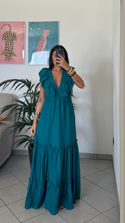 Dress MARGHERITA ottanio