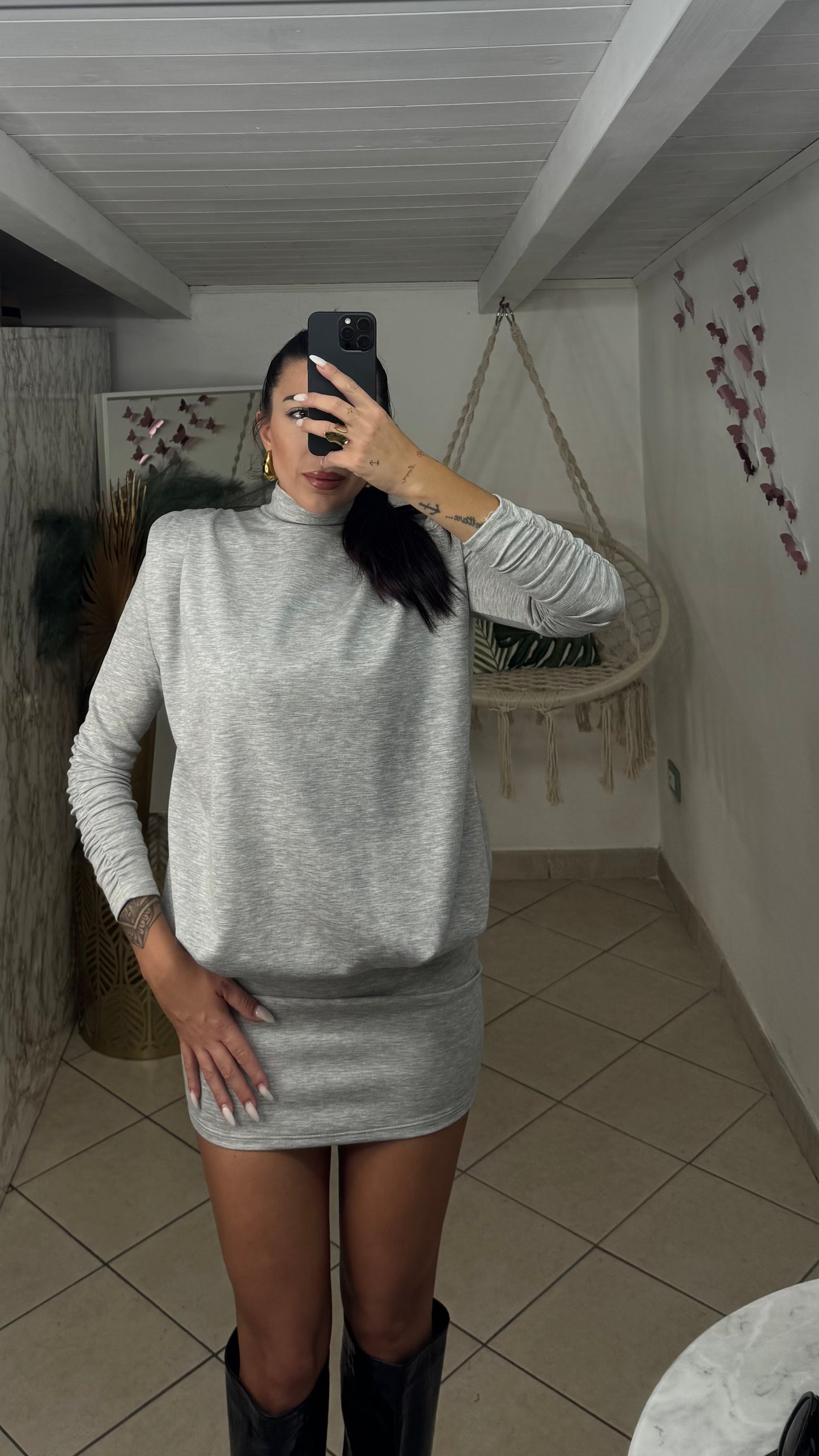 Dress SPALLINA grigio