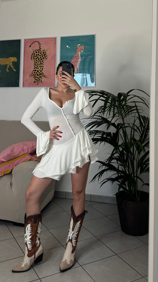 Dress FLAMENGO bianco