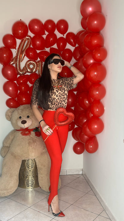 Leggings GHETTE Rosso