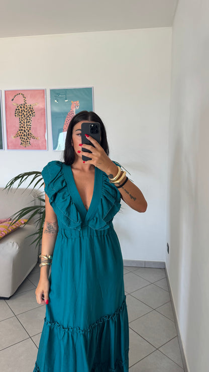 Dress MARGHERITA ottanio