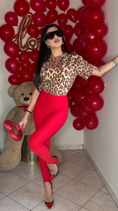 Leggings GHETTE Rosso